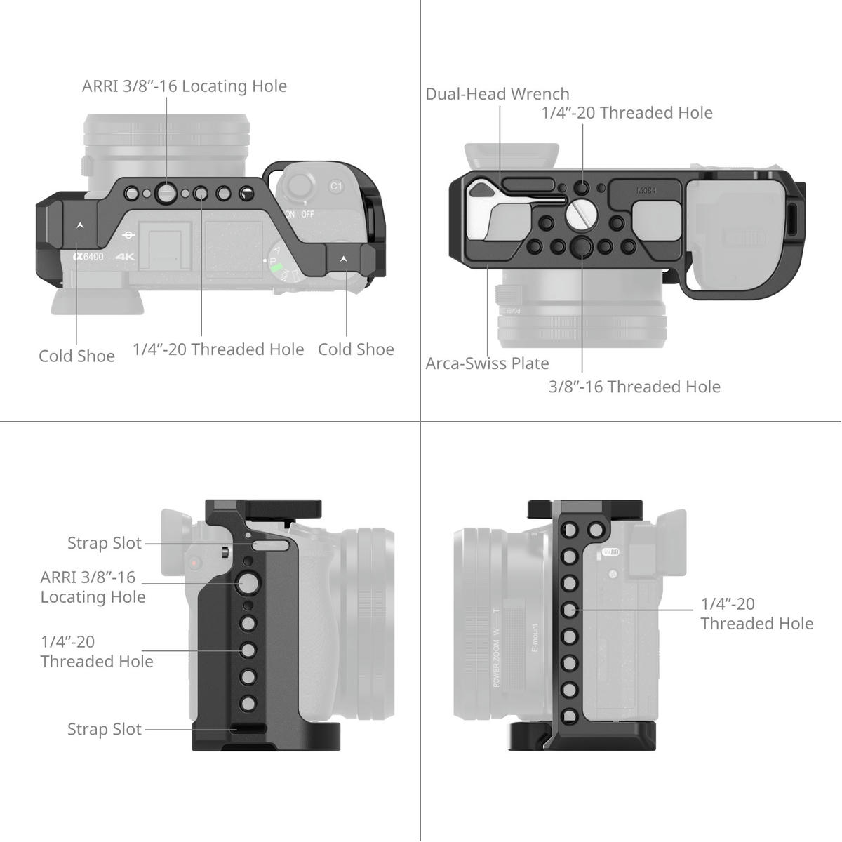Khung Smallrig 2310C Cho Sony A6100 A6300 A6400 A6500 04
