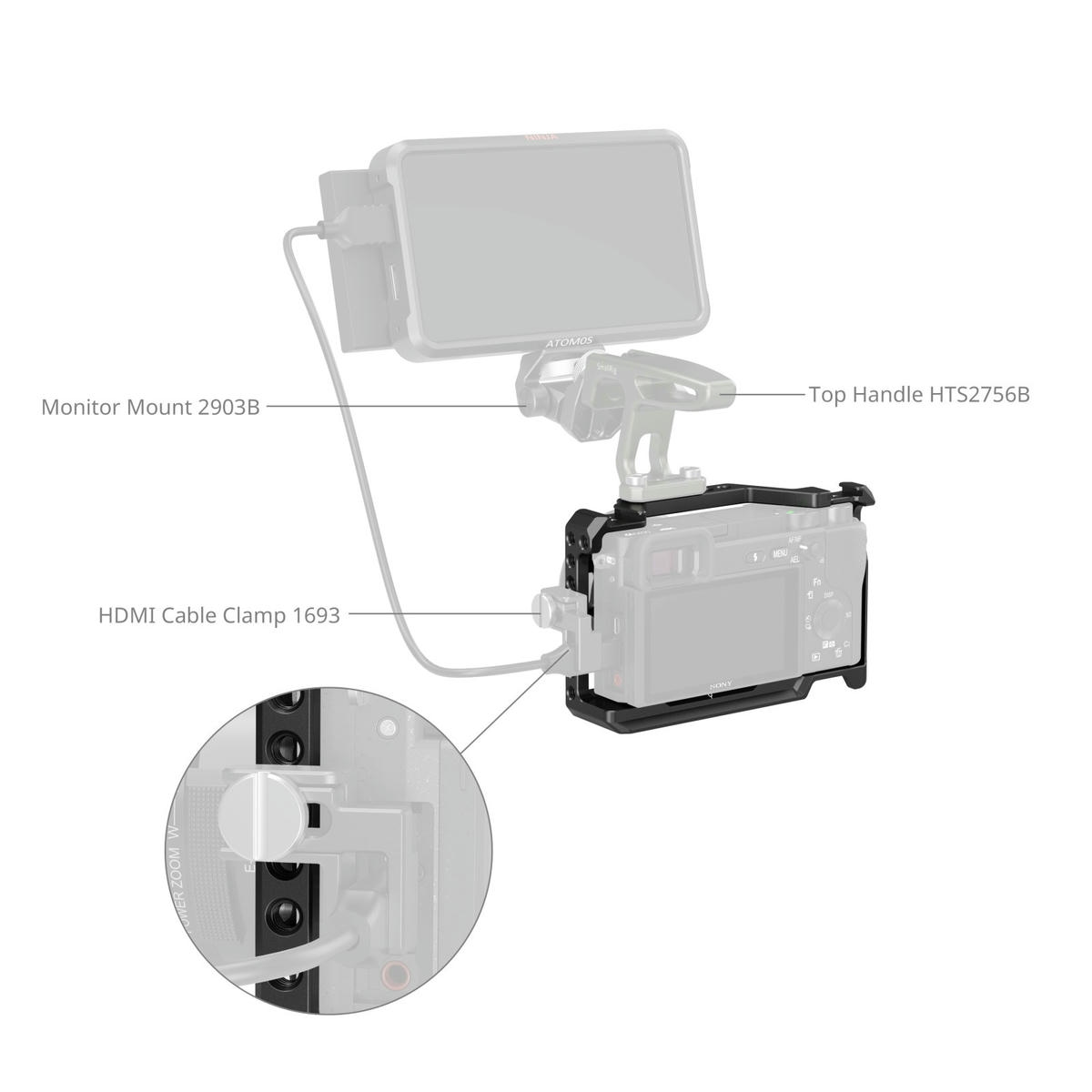 Khung Smallrig 2310C Cho Sony A6100 A6300 A6400 A6500 06