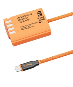 Cáp ZGCINE USB-C PD sang BLK22 cho pin giả Panasonic Lumix (dây bện) 33965