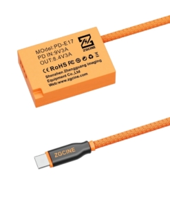 Cáp ZGCINE USB-C PD sang LPE17 cho pin giả Canon (dây bện) 33959
