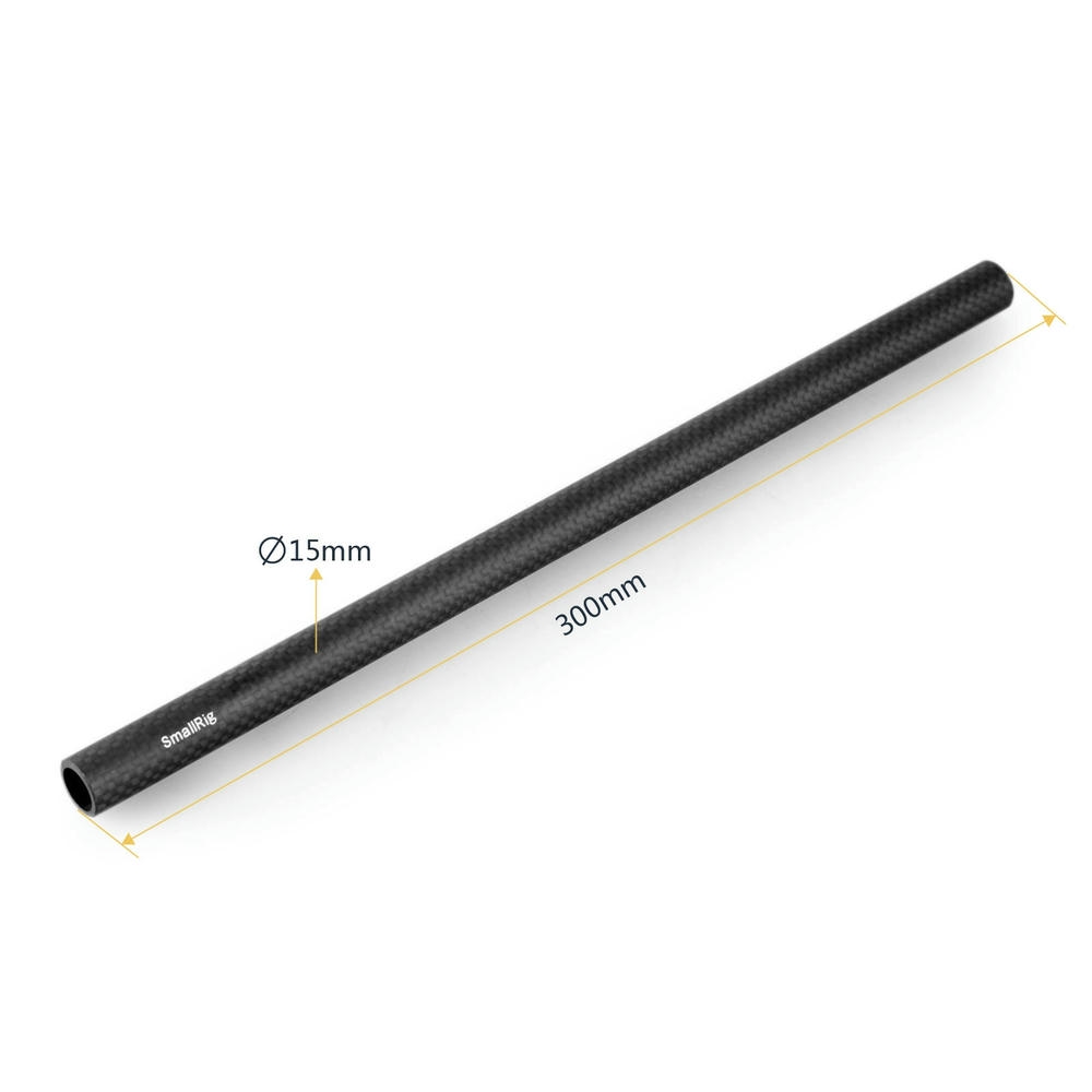 Smallrig 15mm Carbon Fiber Rod 30cm 12 Inch 2pcs 851 2