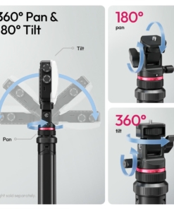 Ulanzi Mt 80 Chan May Tu Dong Mo Xoay 360 Do Tai 5kg T171a 05