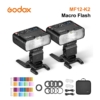 Godox MF12 MF12-K2 Flash TTL Macro, điều khiển không dây 2.4 GHz. Tương thích Sony, Canon, Nikon, Fuji, Olympus, Pentax. 34545