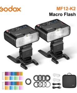 Godox MF12 MF12-K2 Flash TTL Macro, điều khiển không dây 2.4 GHz. Tương thích Sony, Canon, Nikon, Fuji, Olympus, Pentax. 34545