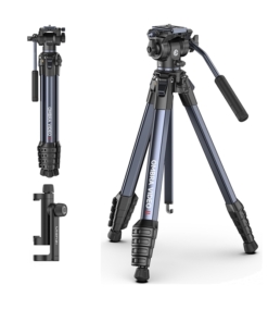 Ulanzi OMBRA VIDEO II chân máy du lịch 1.57 m với đầu bi xoay 360°, đầu nhanh Arca, hỗ trợ chụp góc thấp 35086