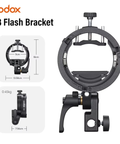 Godox S3 S-type Speedlite - Giá đỡ với chân Bowens, phù hợp cho Godox V100, V860II, AD200, AD300, dùng cho flash Speedlite trong nhiếp ảnh. 35482