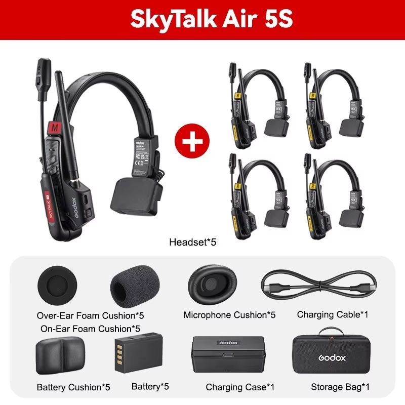 Godox Skytalk Air 4s 5s He Thong Lien Lac Noi Bo Khong Day 500m 3 Hlstudio