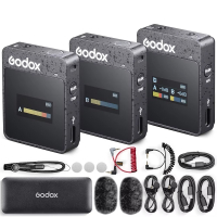Godox MoveLink II M2 là micro không dây 2.4GHz, gắn trên áo, thu phát đa hướng, dùng cho điện thoại, máy ảnh DSLR và smartphone. Micro Thu Am Godox Movelink M2 Ii M2 1 Hlstudio