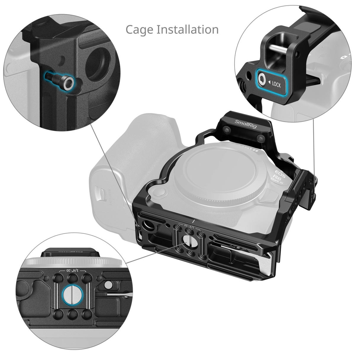 Khung Smallrig 5953 Hawklock Cho Canon Eos R6 04 Hlstudio