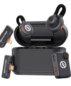 Hollyland LARK M2S Ultimate Combo bộ micro không dây cho 2 người, dùng cho máy ảnh và thiết bị di động (2.4 GHz, màu xám không gian). 37225