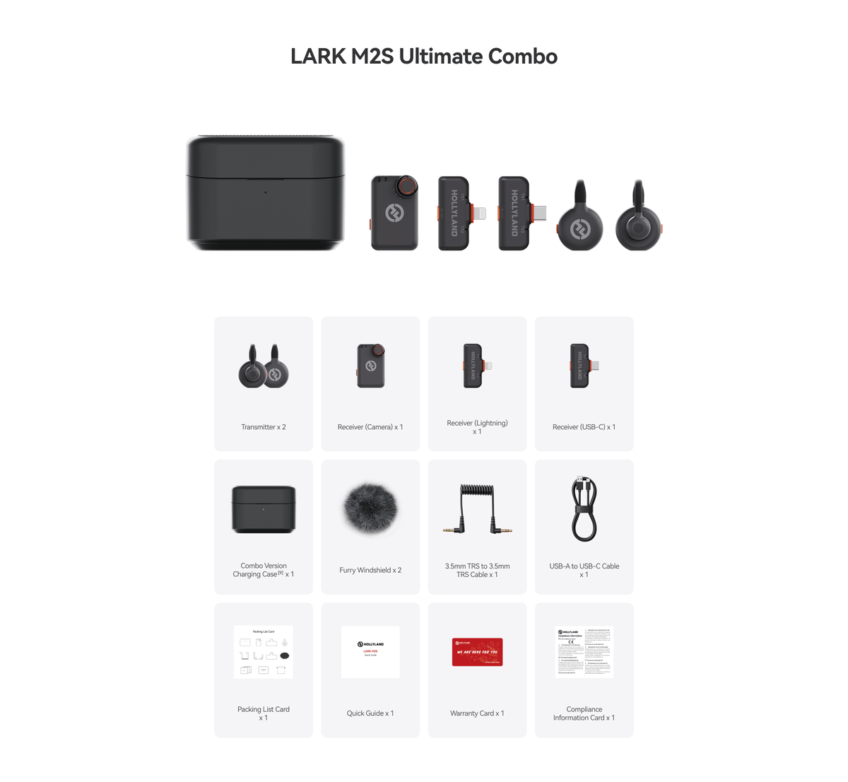 Micro Khong Day Hollyland Lark M2s Ultimate Combo 2 Hlstudio