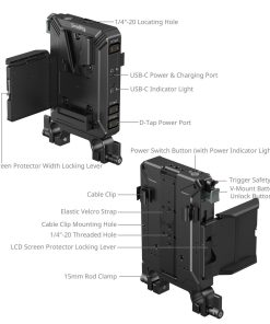Smallrig 5226 Bo De Gan Pin V Mount Cho Thanh Lws 15mm 5