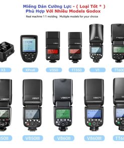 Miếng cường lực cho đèn flash máy ảnh Godox X3, X3Pro, XproII, TT685II, V860III, V1, V100, iT30pro, iT32, V480/ V1mid (Loại tốt) 37851