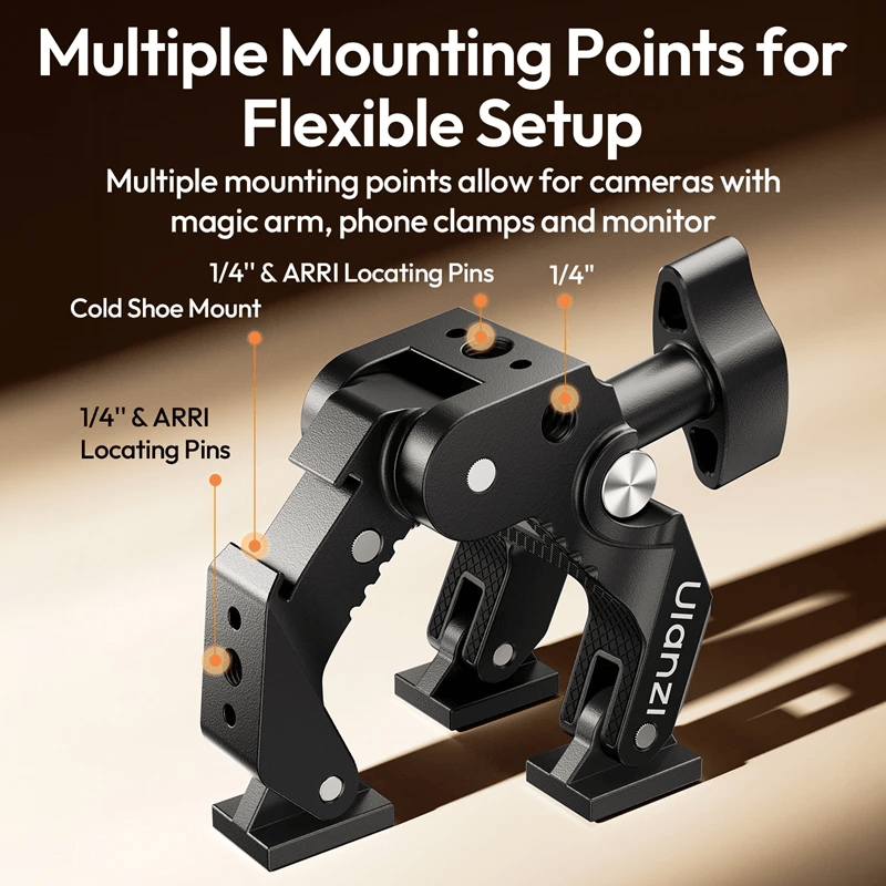 Ulanzi Co78 Kep Super Clamp 3 Chau Tay Arm Sieu Chac C083 C084 5 Hlstudio