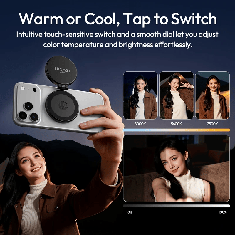 Ulanzi Lm21 Den Led Fill Light Selfie Magsafe L236 L237 03 Hlstudio