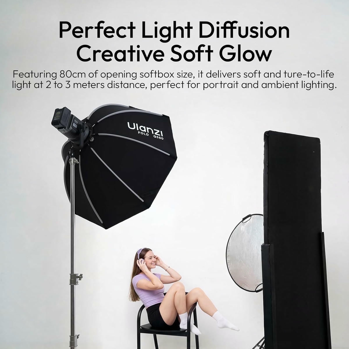 Ulanzi Fold Qs80 Softbox Thao Tac Nhanh Ngam Bowens 80cm L303 04 Hlstudio