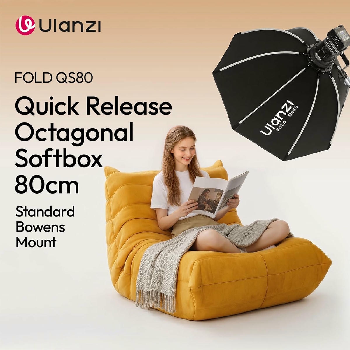 Ulanzi Fold Qs80 Softbox Thao Tac Nhanh Ngam Bowens 80cm L303 08 Hlstudio