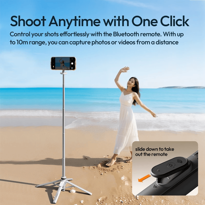 Ulanzi Mt85 Chan Tripod Selfie Magsafe Tu Dong Mo Tich Hop Remote T122 02 Hlstudio