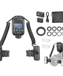 Godox MF-T76 TTL đèn flash đôi macro, nhanh, HSS, hồi phục 1.2 giây, phù hợp Canon, Sony, Nikon, dùng chụp nha khoa, trang sức. 39766