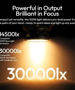 Den Led Ulanzi C01 100w Cob Ngam Mini Bowen Kem Lens L252 3