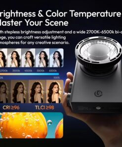 Den Led Ulanzi C01 100w Cob Ngam Mini Bowen Kem Lens L252 6