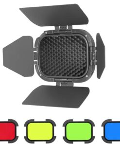 GODOX BD-07 II Barn Door cho Godox AD200Pro II, kèm lưới tổ ong tháo rời và 4 bộ lọc màu. 39795