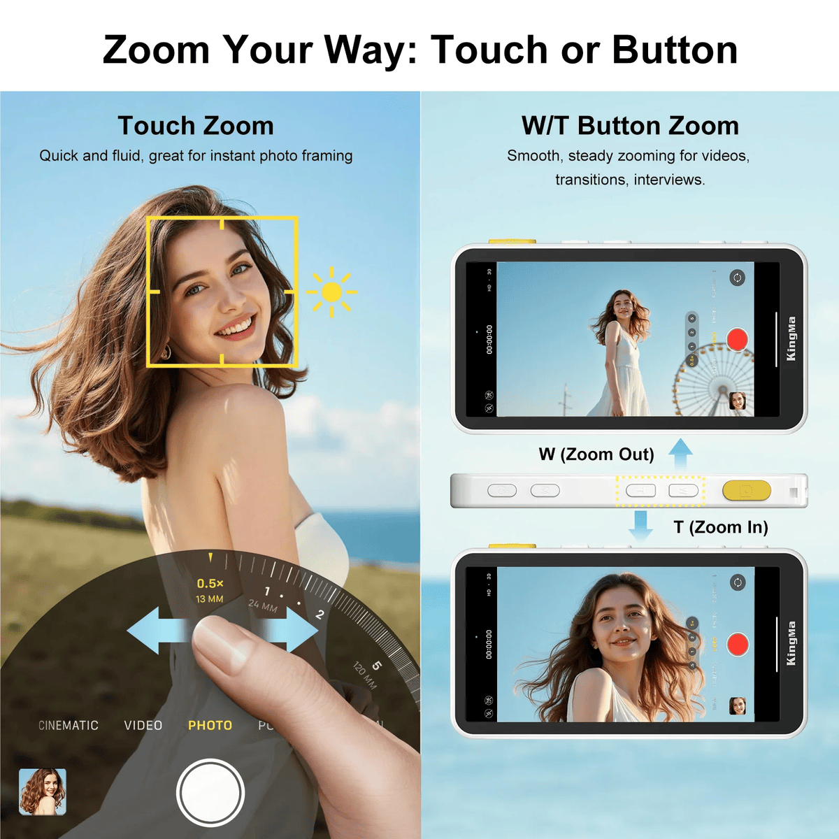 Man Hinh Kingma Ph02 Ultra Magsafe Vlog Selfie Monitor Touch Screen 4inch 04 Hlstudio