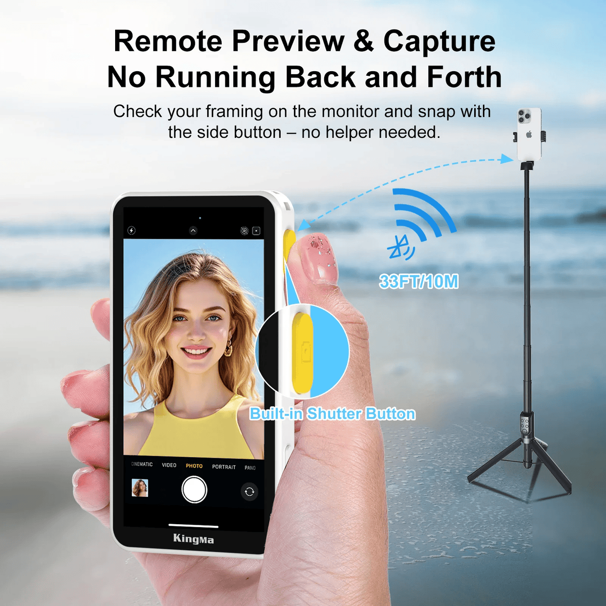 Man Hinh Kingma Ph02 Ultra Magsafe Vlog Selfie Monitor Touch Screen 4inch 06 Hlstudio