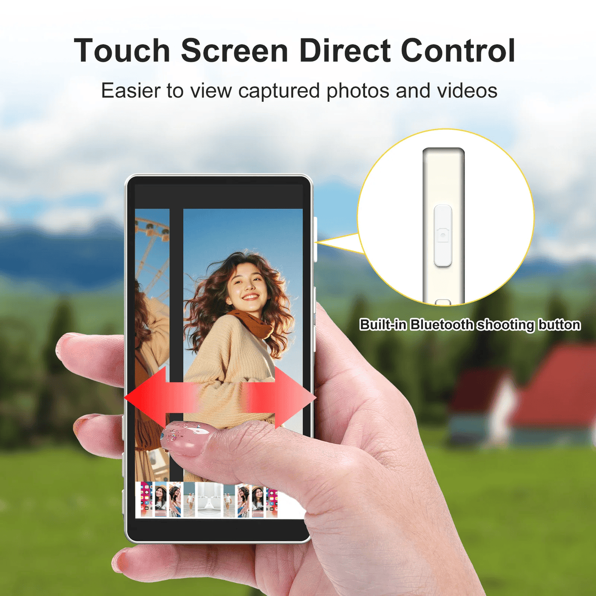 Man Hinh Kingma Ph06 Ultra Magsafe Vlog Selfie Monitor Touch Screen 5inch 2 Hlstudio