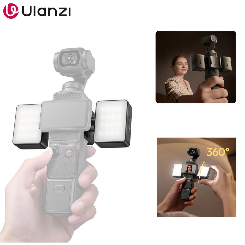 Ulanzi Lm06 Den Led Kep Tu Tinh Cho Dji Pocket 3 4 L311 1 Hlstudio