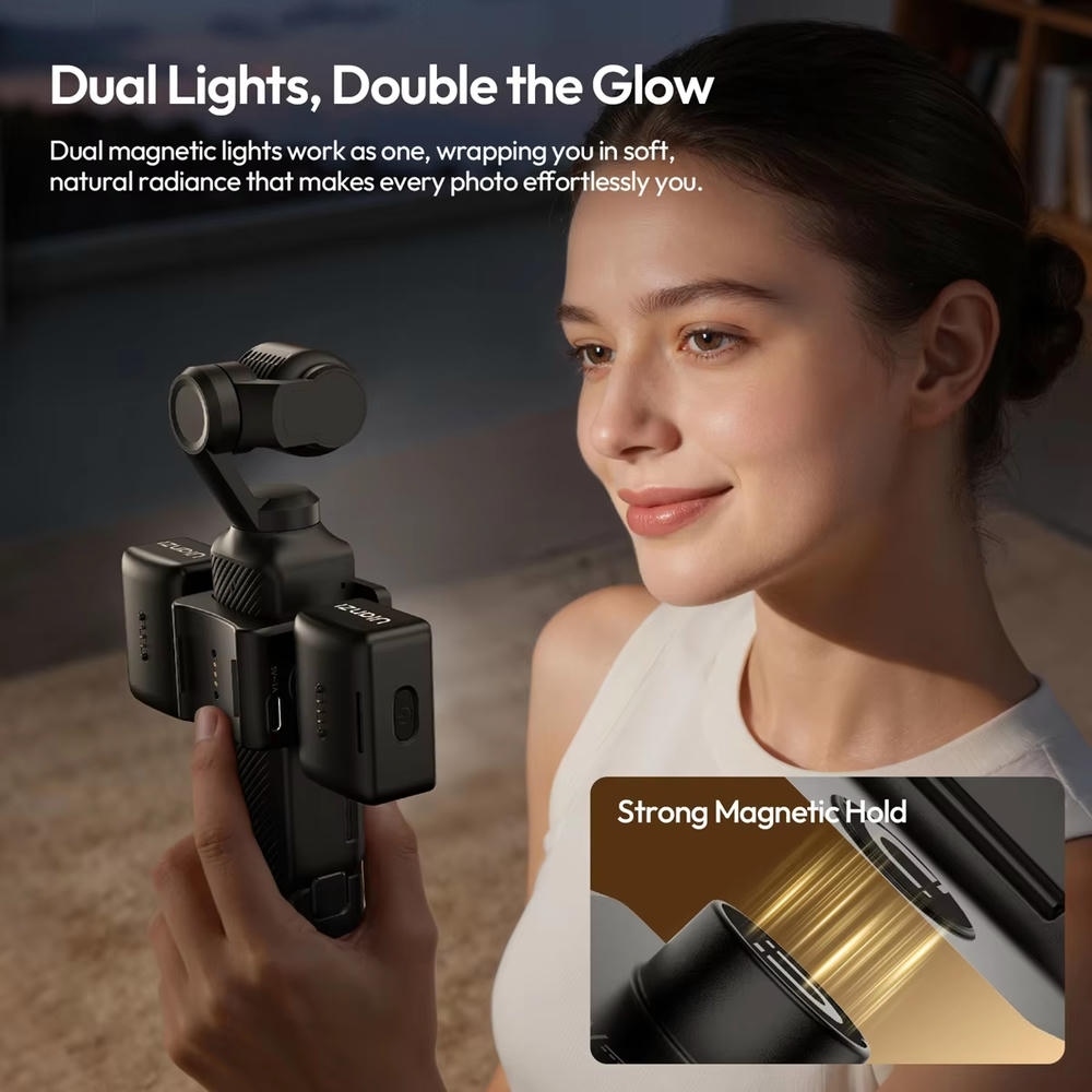 Ulanzi Lm06 Den Led Kep Tu Tinh Cho Dji Pocket 3 4 L311 2 Hlstudio
