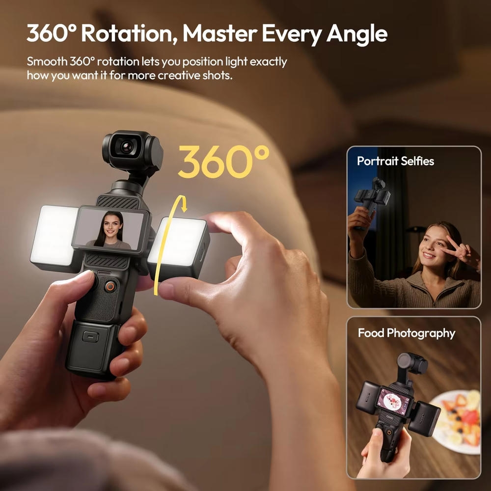 Ulanzi Lm06 Den Led Kep Tu Tinh Cho Dji Pocket 3 4 L311 3 Hlstudio