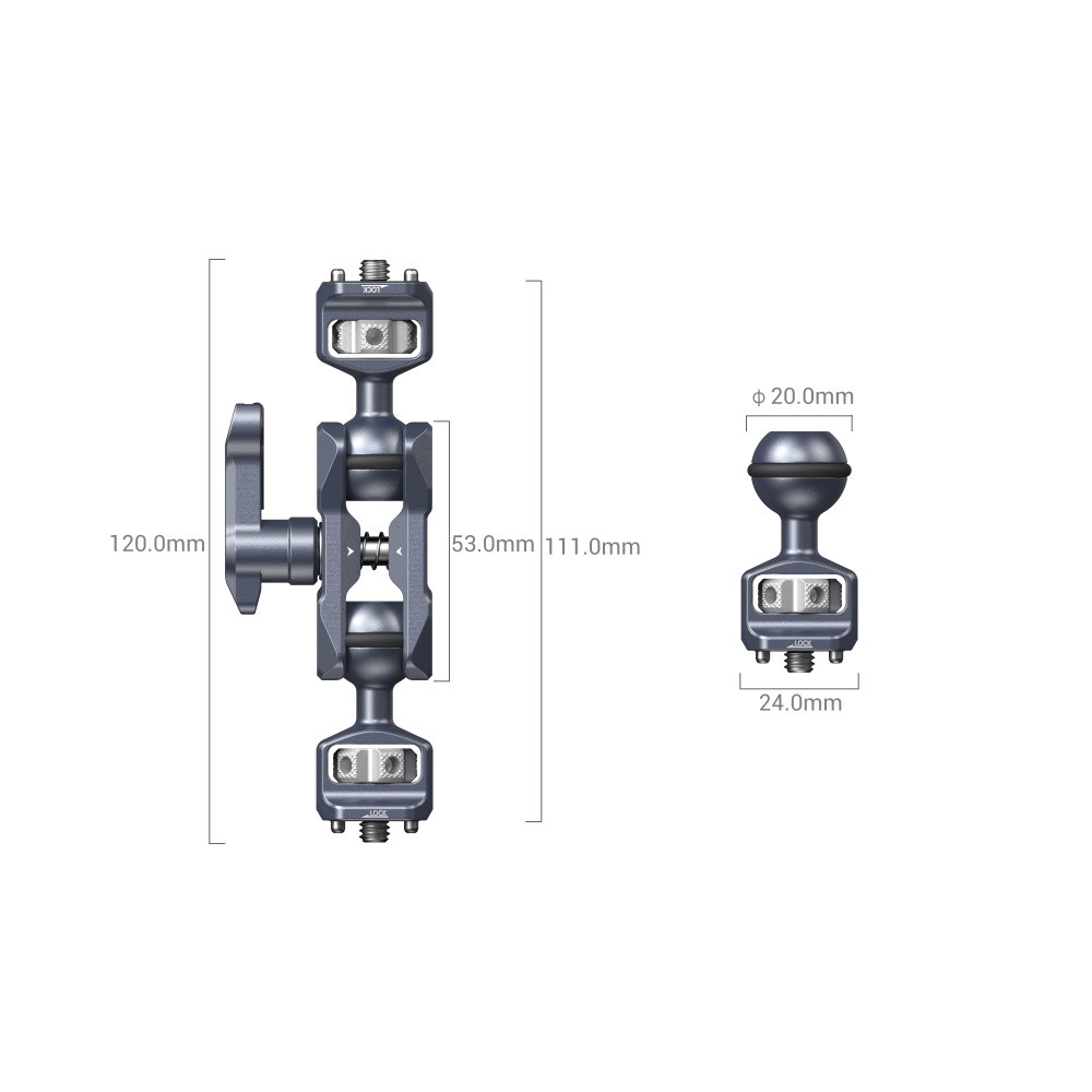 Khop Noi Smallrig 3873 Magic Arm Dual Ball Heads 1 4 20 Screws 2 Hlstudio