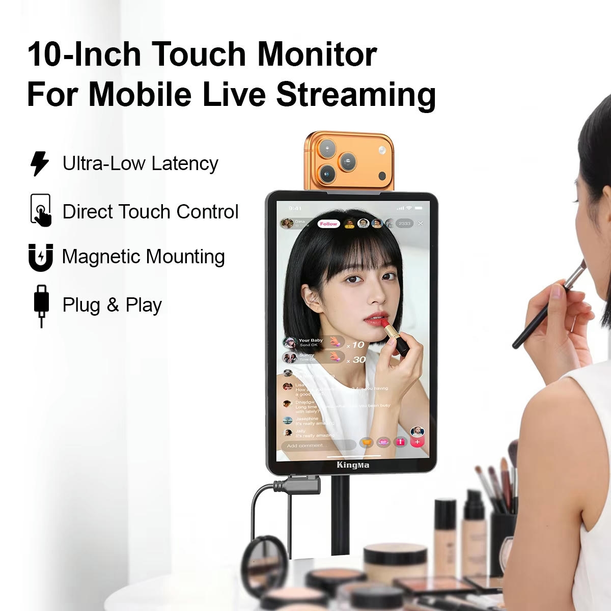 Man Hinh Kingma Ls10 Vlog Selfie Monitor Screen 10inch Cam Ung 1