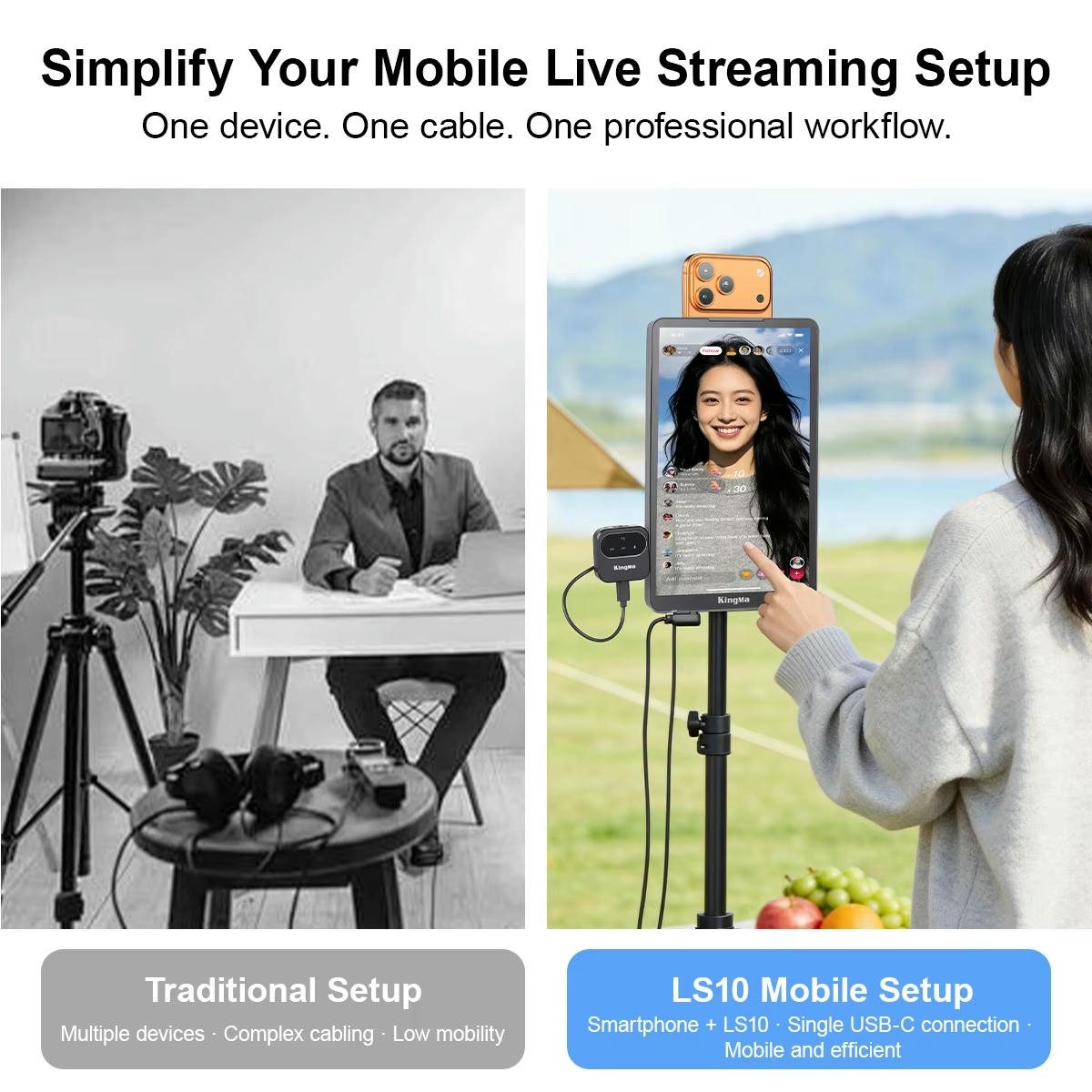 Man Hinh Kingma Ls10 Vlog Selfie Monitor Screen 10inch Cam Ung 4