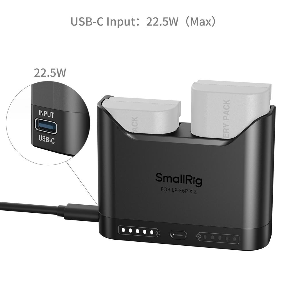 Smallrig 5490 Bo Sac Pin Doi Cho Lp E6p 3 Hlstudio