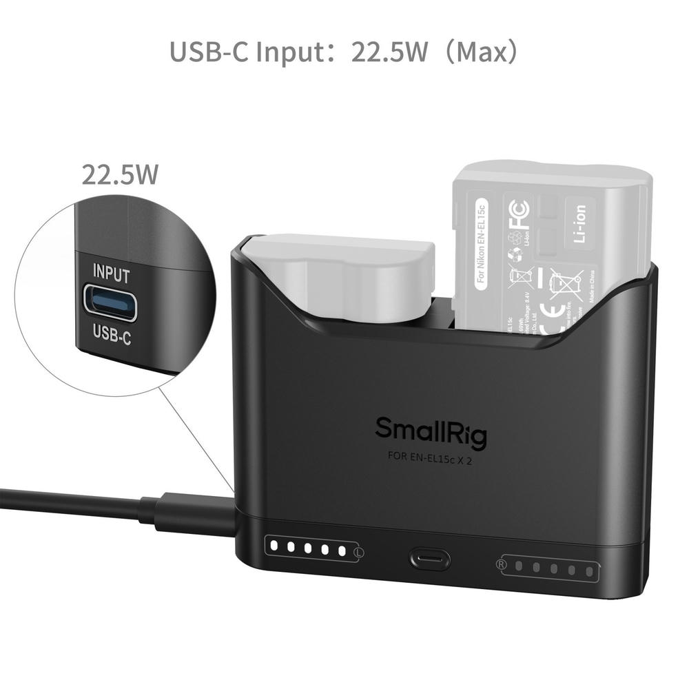 Smallrig 5491 Bo Sac Pin Doi Cho En El15c 3 Hlstudio