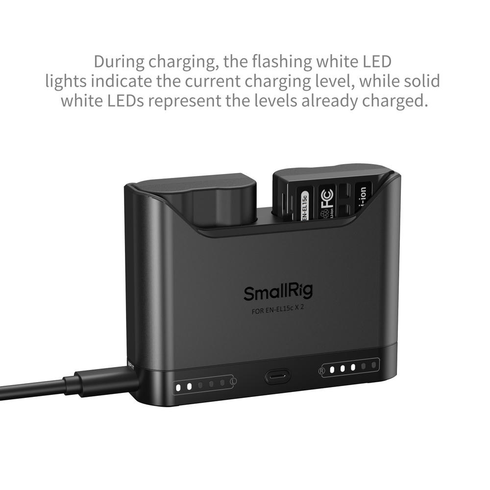 Smallrig 5491 Bo Sac Pin Doi Cho En El15c 4 Hlstudio
