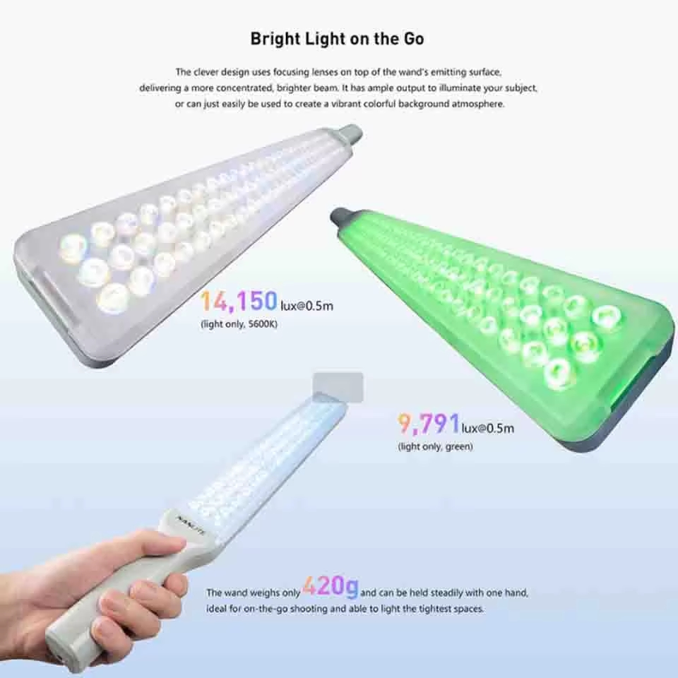Den Led Cam Tay Nanlite Wand 30w Rgbw 3 Hlstudio