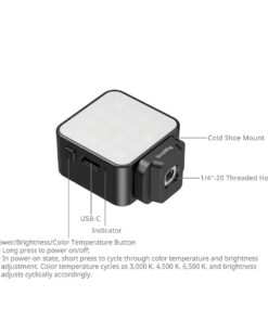 Smallrig 5446c Den Led Chieu Sang Cho Action Camera Voi Cold Shoe 02 Hlstudio