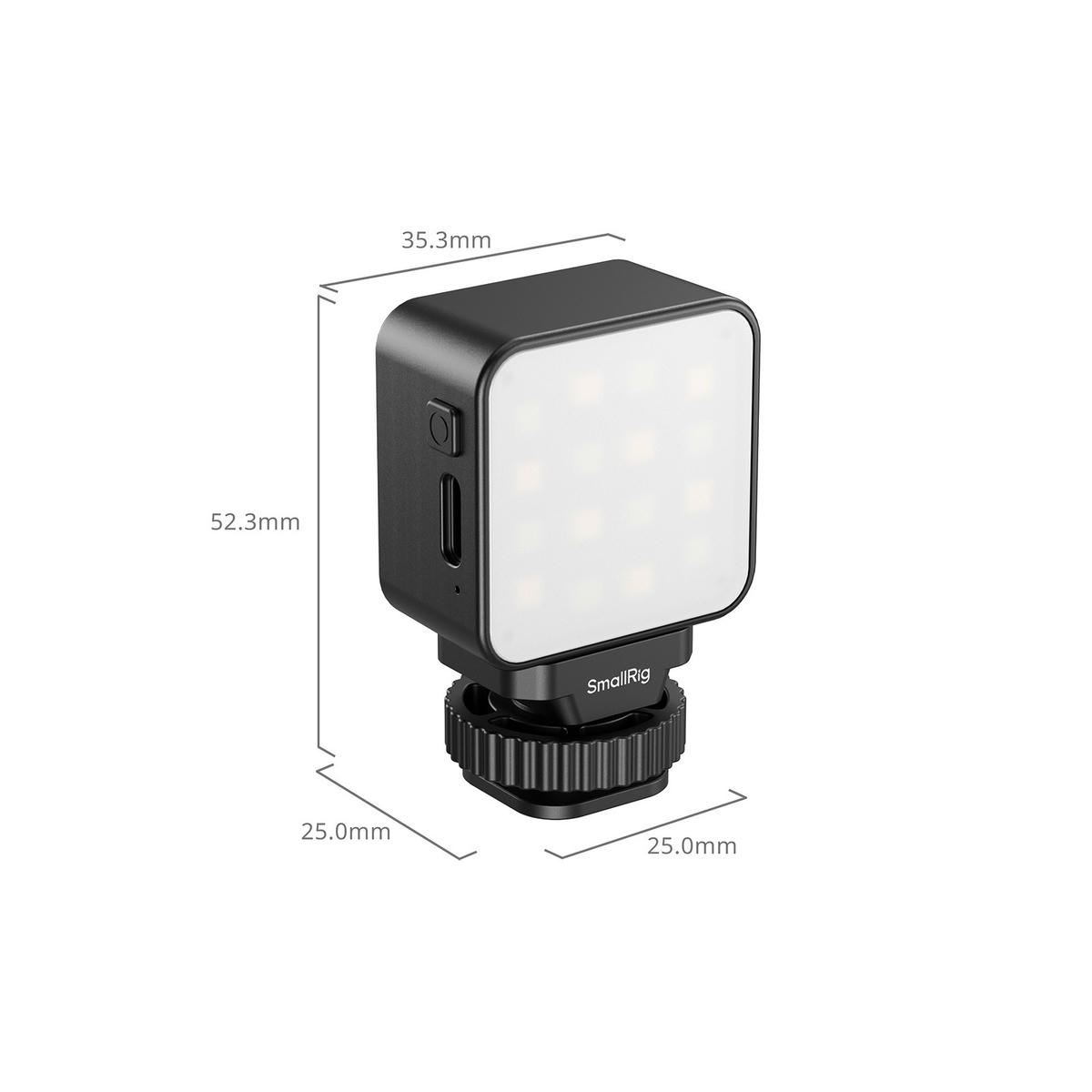Smallrig 5446c Den Led Chieu Sang Cho Action Camera Voi Cold Shoe 03 Hlstudio