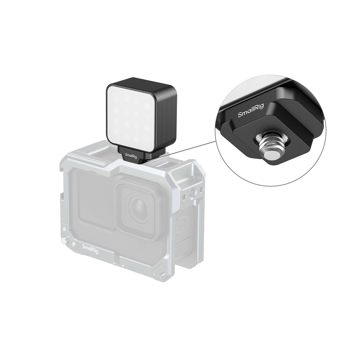 Smallrig 5446c Den Led Chieu Sang Cho Action Camera Voi Cold Shoe 06 Hlstudio