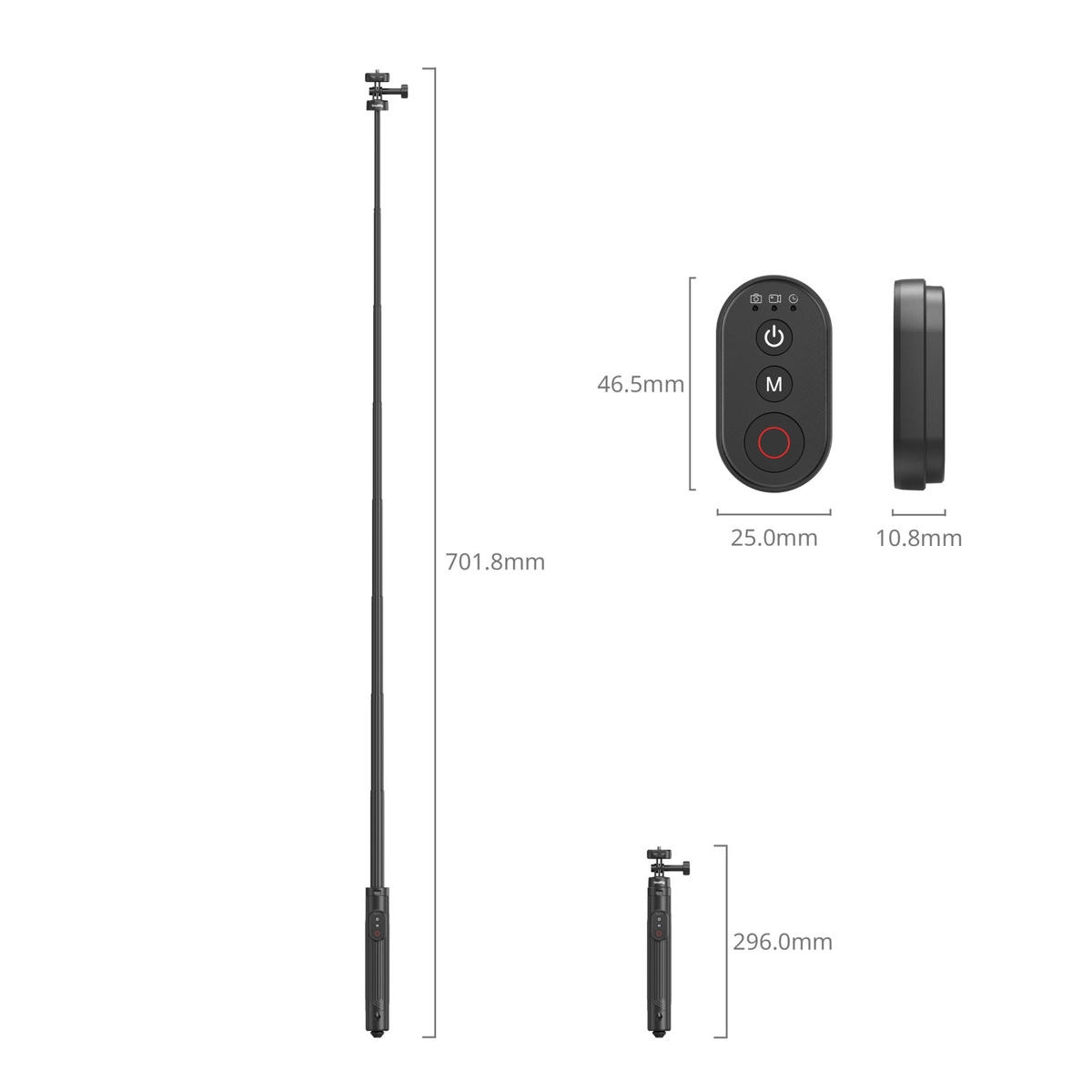 Smallrig 5464b Chan Tripod Selfie Cho Action Camera Va Dien Thoai 2 Hlstudio