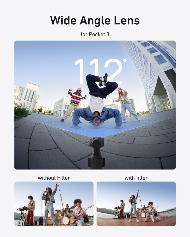 Telesin S5 Flt 48 Tdj Ong Kinh Goc Rong 112 Cho Dji Pocket 4 3 02 Hlstudio