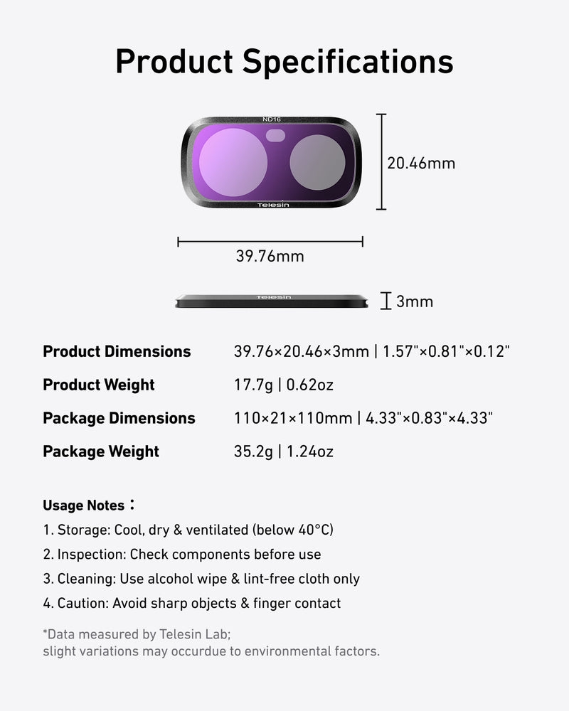 Telesin S5 Flt 82 Tis Bo Loc Nd4nd16nd64 Cho Insta360 Luna Ultra 10 Hlstudio
