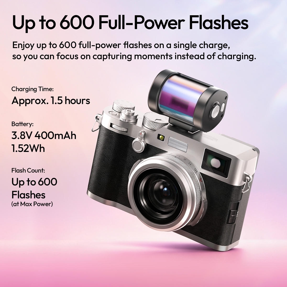 Ulanzi Kl01 Den Flash Mini Cho May Anh Tich Hop Filter Loc Mau L312 07 Hlstudio