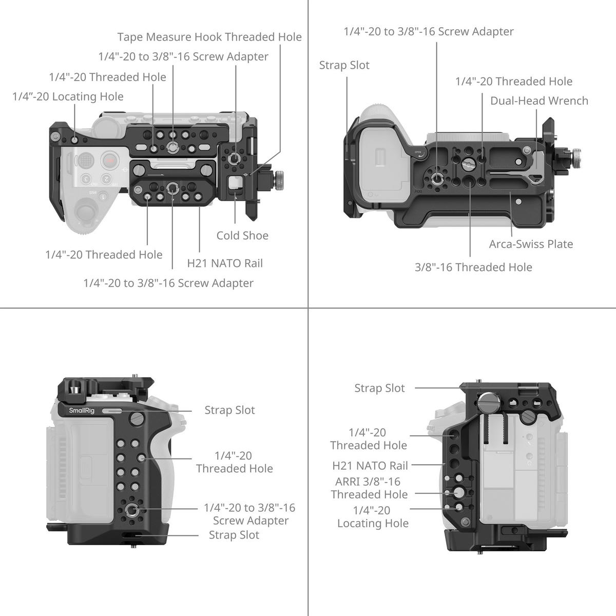 Khung Smallrig 6774 Hawklock Cho May Sony Fx5 Advanced 4 Hlstudio