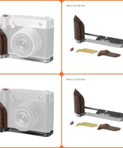 SmallRig 5265/5266 – Khung cầm gỗ kèm đế chữ L cho FUJIFILM GFX100RF (Bạc/Đen) 43316
