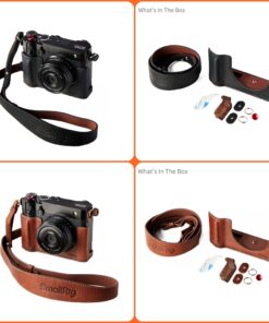 SmallRig 5267/5268 – Bộ Bao Da SmallRig Leather Case Kit cho FUJIFILM GFX100RF, Màu Đen/Nâu 43289