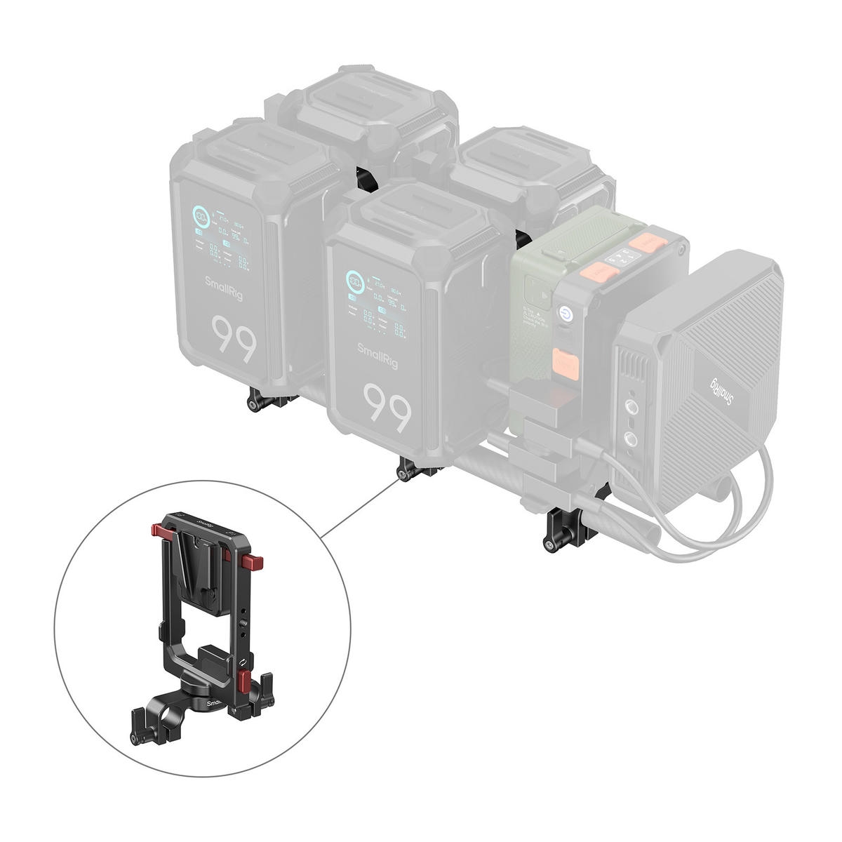 Smallrig 6273 Tam Gan Pin V Mount Xoay 90 Kep Thanh Kep 15Mm 5 Hlstudio